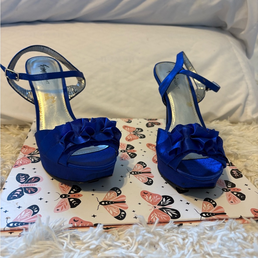 Elegant Blue Women's Heels